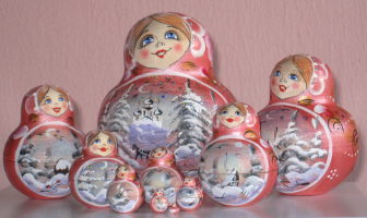 Russian Doll Snowy Russia