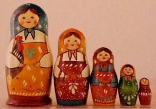 Russian Doll The Origin 5 Piece White
