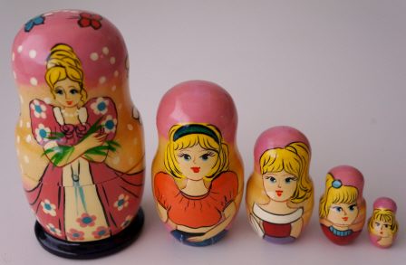 Russian Doll Disney Looney Tunes Cartoon Barbie