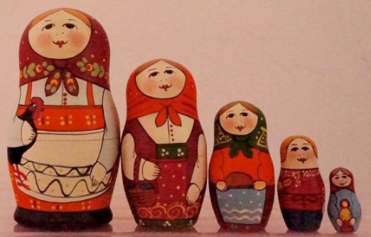 Russian Doll Black Rooster
