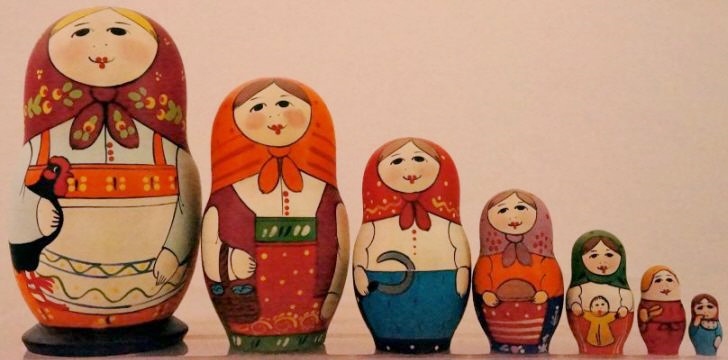 Russian Doll Black Rooster 7