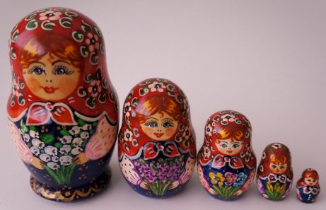 Russian Doll Bouquet of Flowers