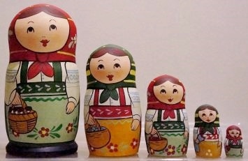 Russian Doll Happy Family Picnic