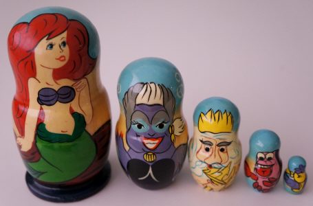 Russian Doll Disney Looney Tunes Cartoon The Little Mermaid