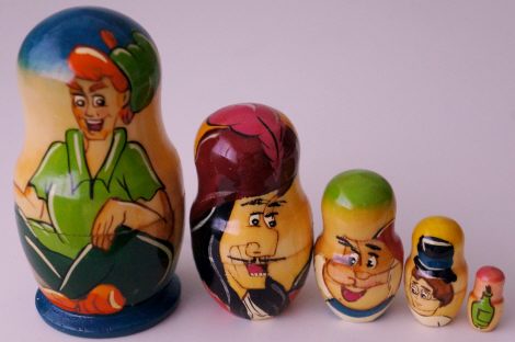 Russian Doll Disney Looney Tunes Cartoon Peter Pan