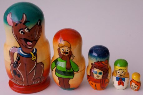 Russian Doll Disney Looney Tunes Cartoon Scooby and Scrappy Doo