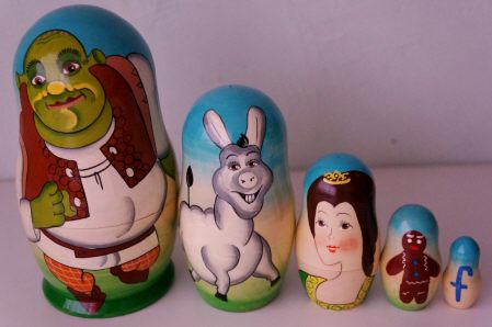 Russian Doll Russian Doll Disney Looney Tunes Cartoon Shrek